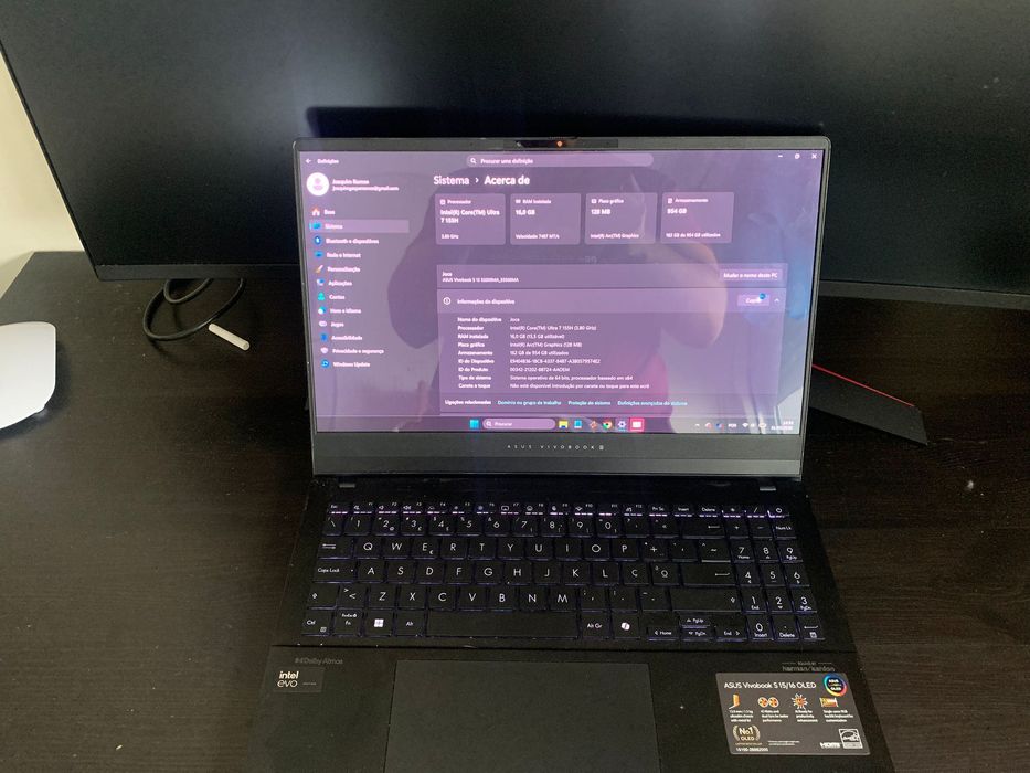 Portátil ASUS Vivobook S 15 - Intel Core Ultra 7 / 16GB RAM / 1TB SSD