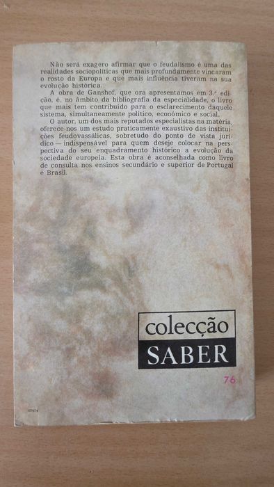 Livro "O Que É o Feudalismo?" de F. L. Ganshof