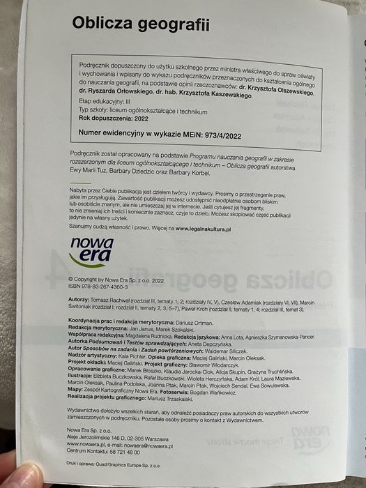 Oblicza geografii 4 - podrecznik