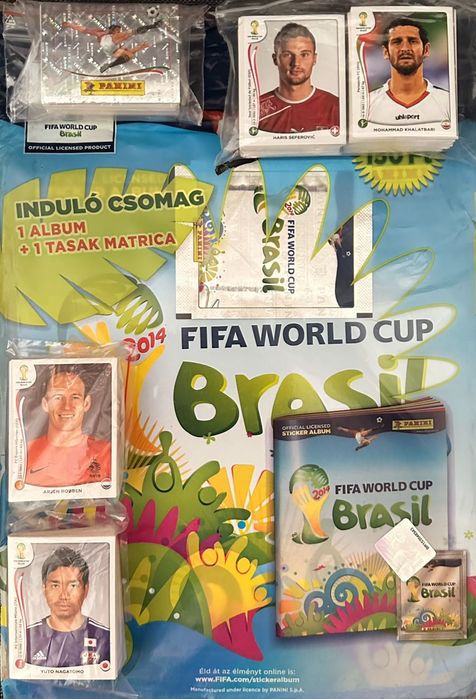 FIFA World Cup Brasil 2014 zestaw Panini 533 naklejki + nowy album