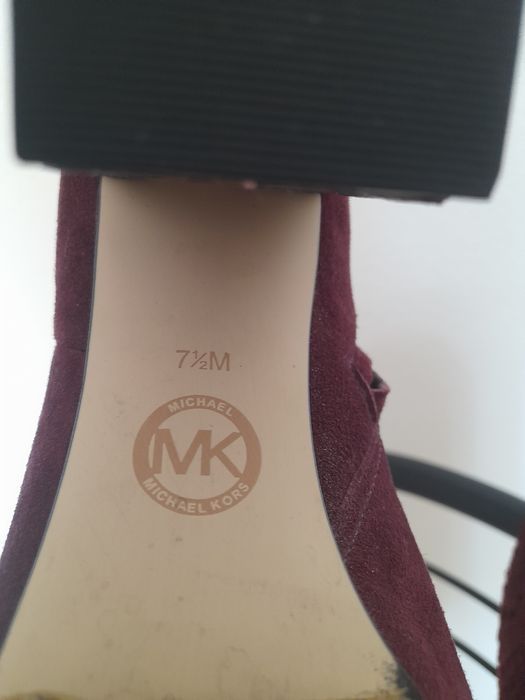 Ботильоны Michael kors из нат.замши, цвета бордо, бургунди