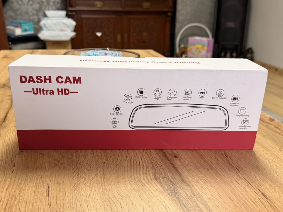 Kamera samochodowa lusterko 4K dash cam Ultra HD