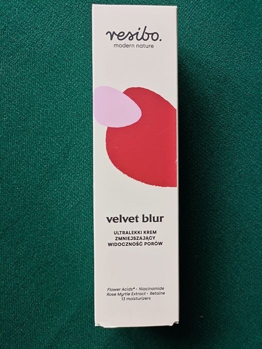 RESIBO Velvet Blur Ultralekki krem zmniejszający pory PROMOCJA!