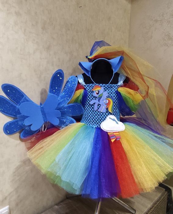 Костюм для дівчинки поні Радуга Деш