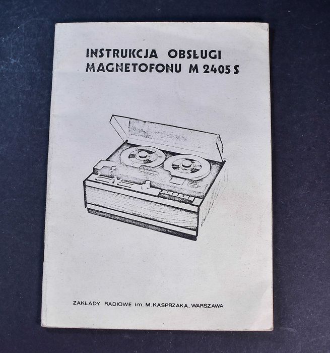 Instrukcja Obsługi Magnetofonu M2405S
