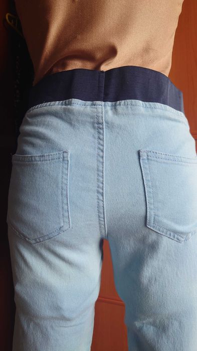 rybaczki jeansowe na gumce Janina nowe 3/4 rozmiar 36