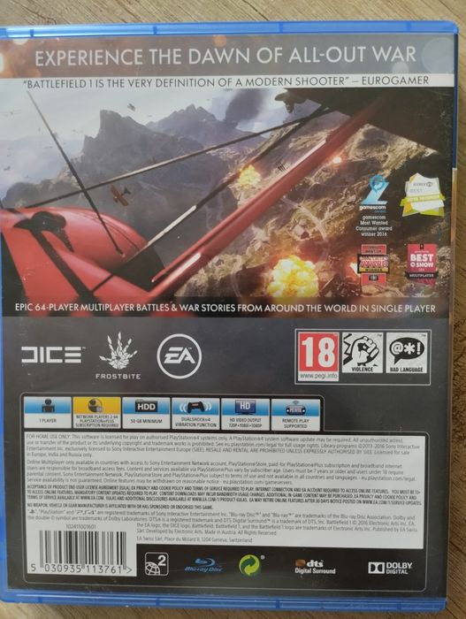 Battlefield 1 PS4