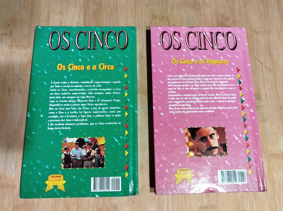 Livros antigos D´Os Cinco de Enid Blyton