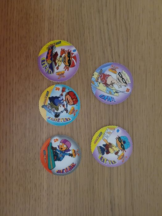 5 Tazos Rocket Power Rollers – Matutano 2004