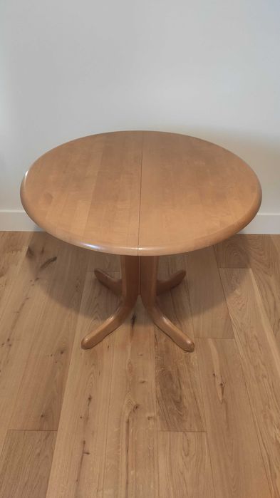 Stół drewniany okrągły, rozkładany 90/90 - 130/90.
