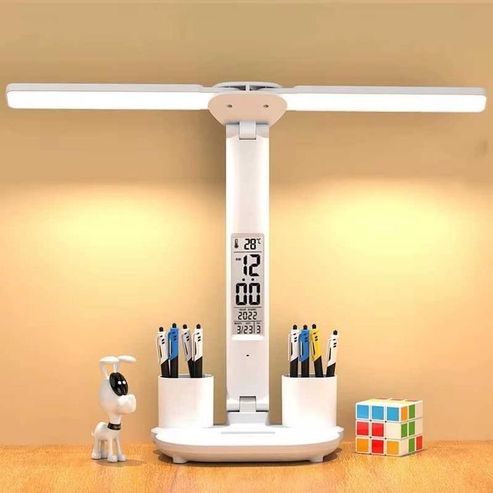 Lampka LED składana zegar ładowana USB