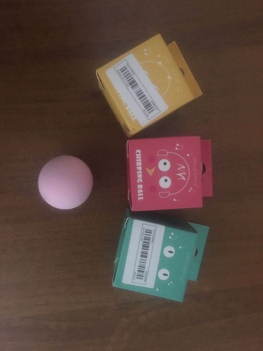 Мяч для котиків на маленьких батарейках зі звуком тварин