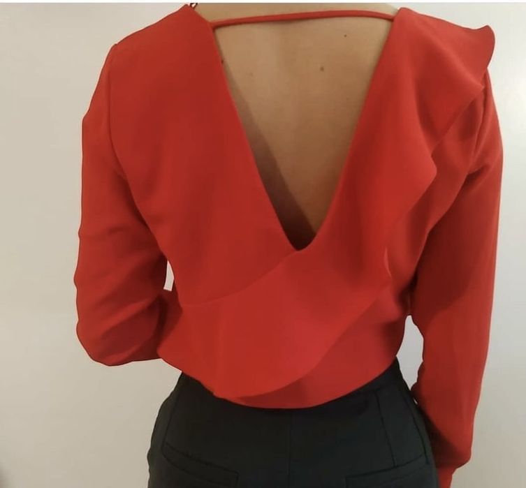 Top Vermelho Zara