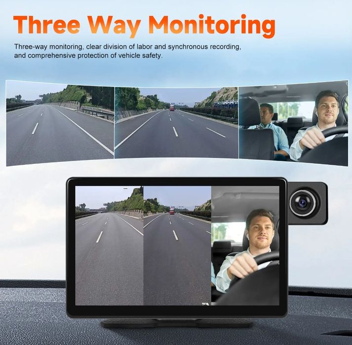 Rádio Android Auto Carplay 8 polegadas IPS Cámara DVR 2.5K FM BT NOVO