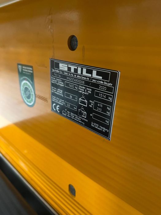 Електричний штабелер, навантажувач STILL FXV 14, 2020 рік