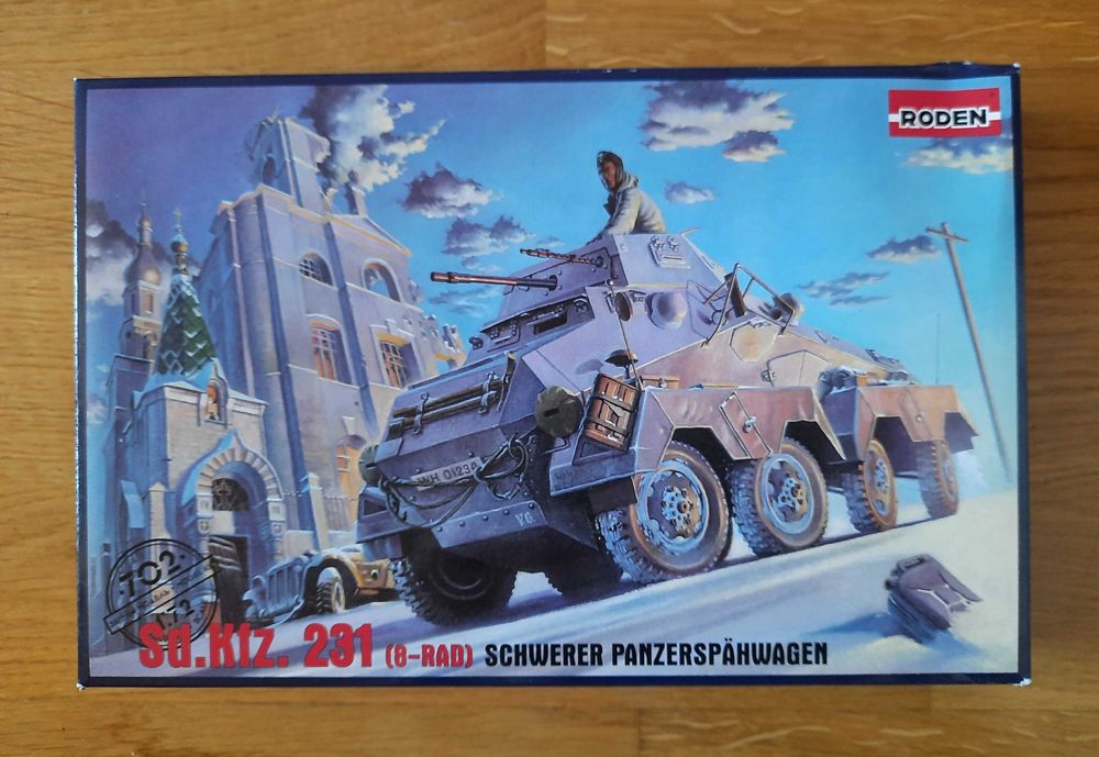 Model do sklejania Roden Sd. Kfz. 231 (8 RAD) skala 1/72 Bochnia • OLX.pl