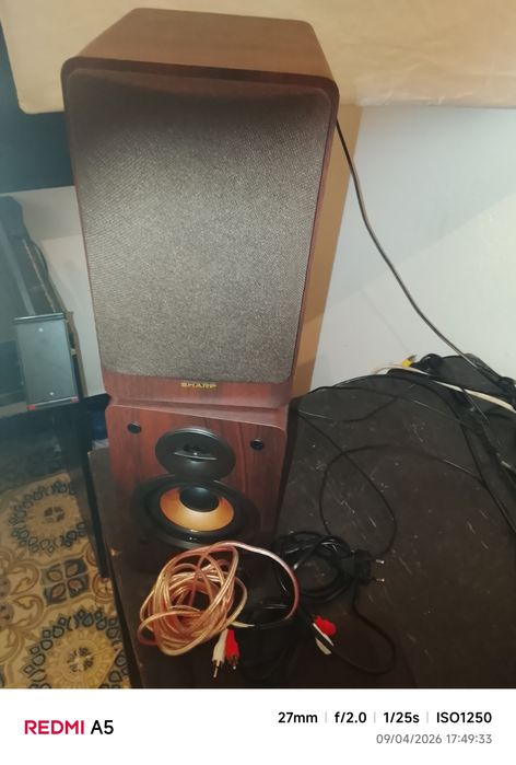 Colunas charp com bluetooth