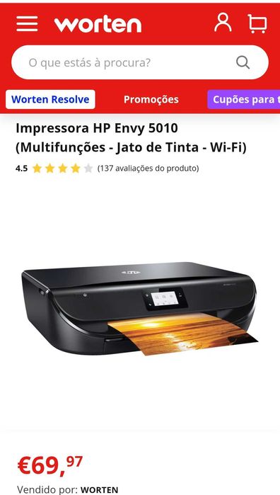 Impressora HP preta