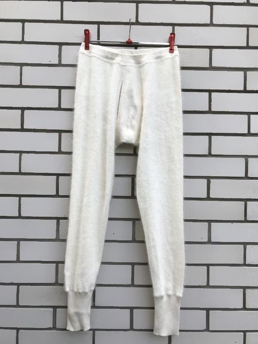 Шерстяные мужские подштанники термобелье кальсоны из ангоры