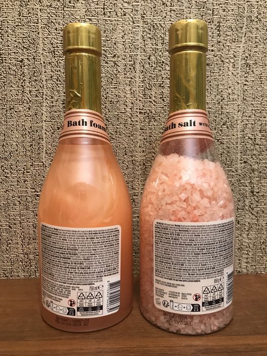 Komplet płyn i sól do kąpieli brzoskwinia Bath foam salt Peachy