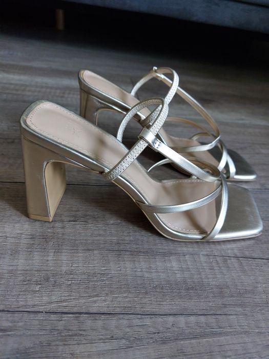 Złote sandały H&M 36 , nowe