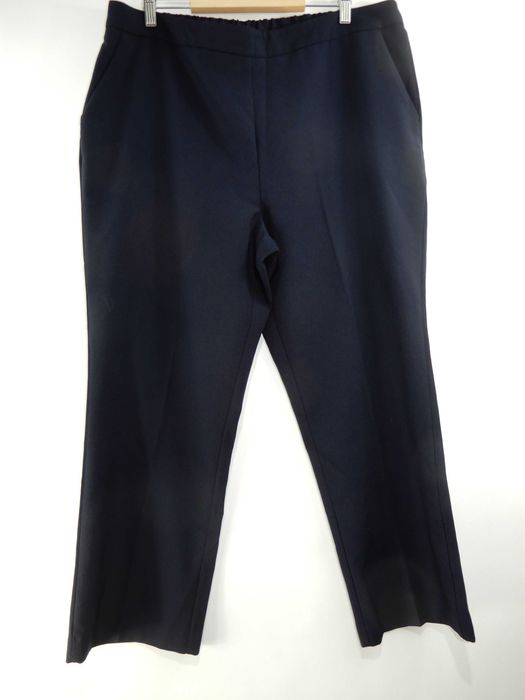 Spodnie eleganckie biurowe praca kant granatowe Bonmarche 46 48 3XL 4XL