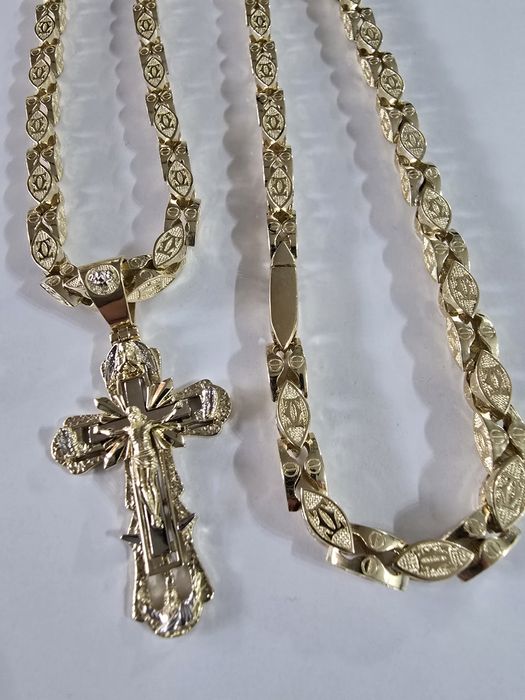 Piękny złoty zestaw Cartier PR.585 14K
