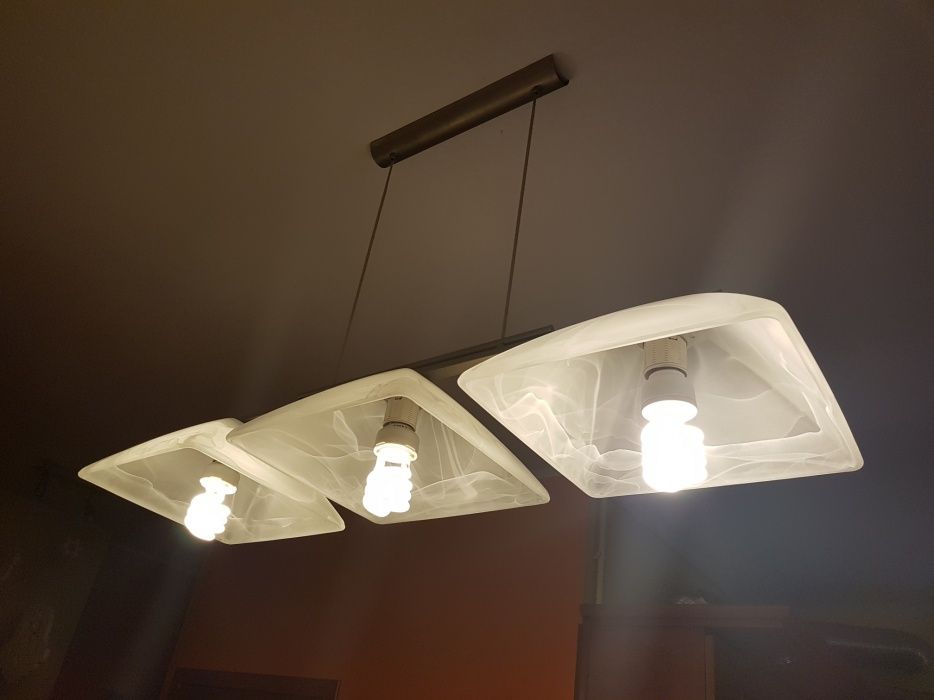 Lampa wisząca sufitowa szkło