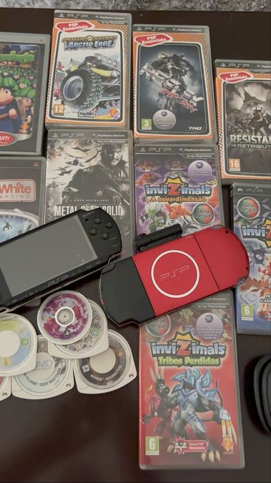 Lote 2 Consolas PSP + Jogos + Câmara PSP – Ler descrição