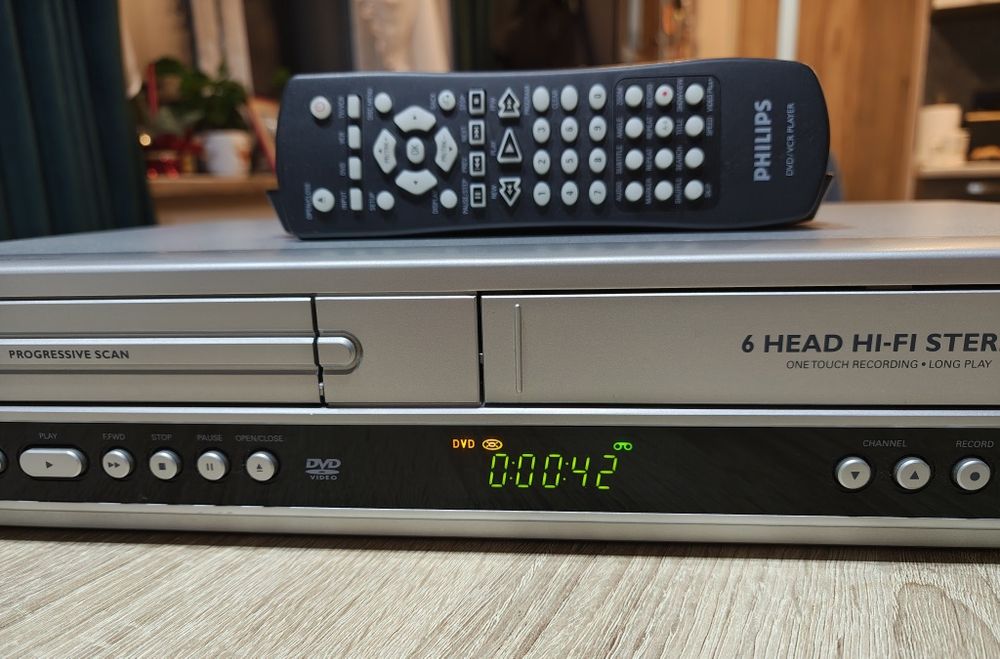 PHILIPS DVP3350V #Magnetowid VHS DVD #Combo #6 HD #Hi-Fi Stereo #Pilot