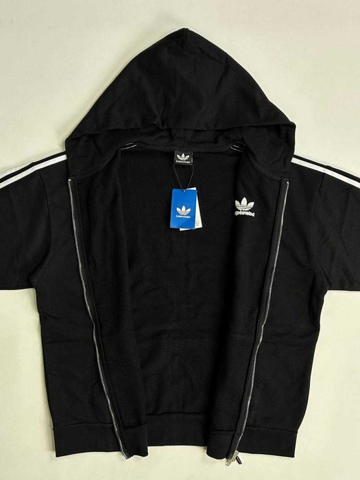 Balenciaga x Adidas - zip hoodie худи черная зіпка худі кофта