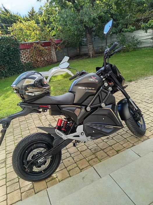 Электромотоцикл PYTHON Электробайк 2800W, шлем в подарок, гарантия 12