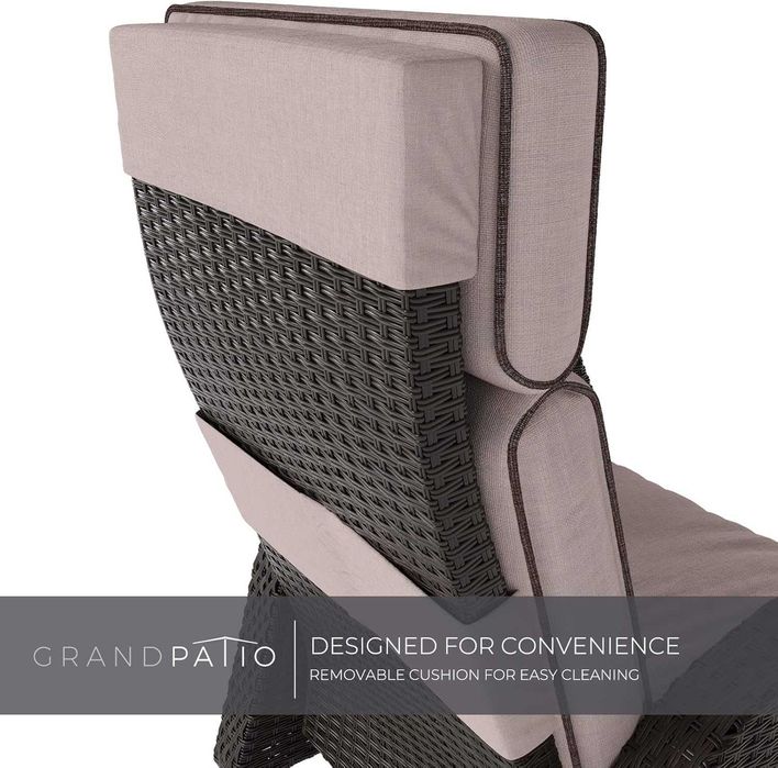 Nowy regulowany fotel ogrodowy / leżak / Grand Patio !A3346!