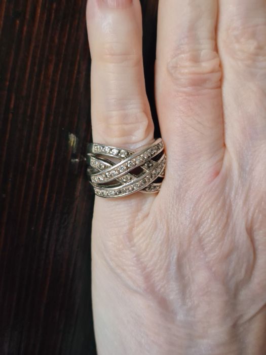 Anel de prata com Marcassites