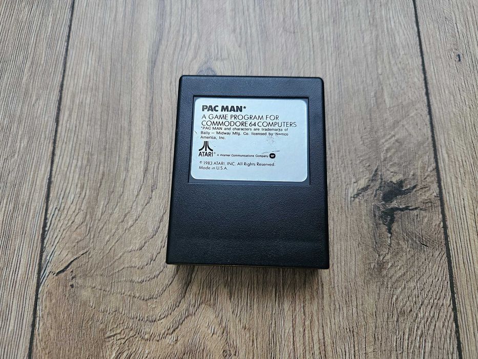 Gra kartridz Commodore c64 Pac Man sprawny Cartridge