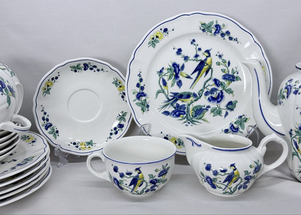 Фарфоровый чайный сервиз фирмы Villeroy Boch серия Phoenix Blay производство Германия