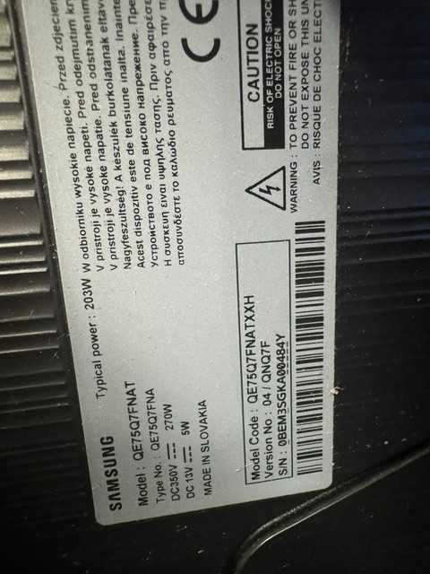 Telewizor 75 cal