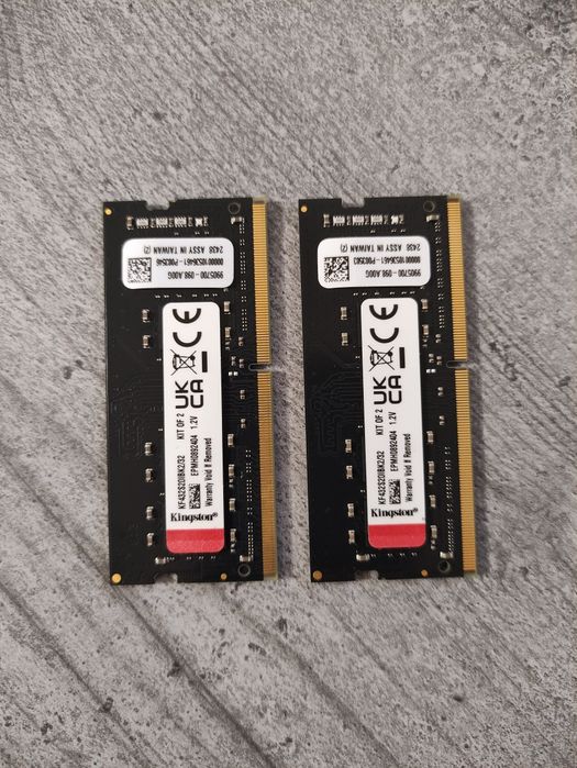 Оперативна пам'ять 2х16gb ddr4 3200mhz Kingston Fury