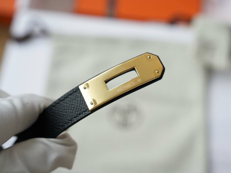 Ремінь Hermes Kelly повний комплект бутика ремень жіночий  оверсайз шкіряний ремінь жіночий чорний