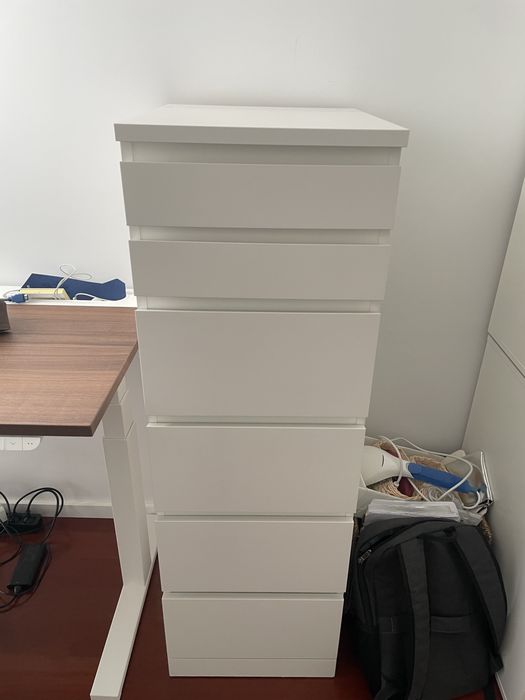 IKEA MALM cómoda c/ 6 gavetas