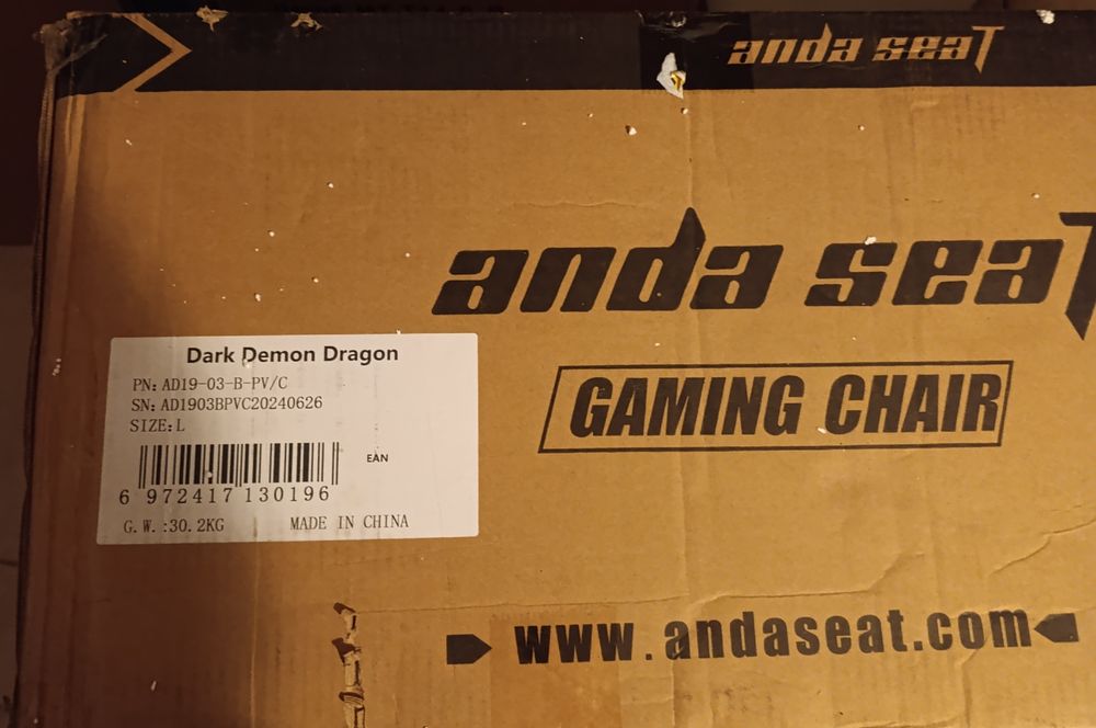 Cadeira gaming Anda Seat Dark Demon Dragon (na caixa)