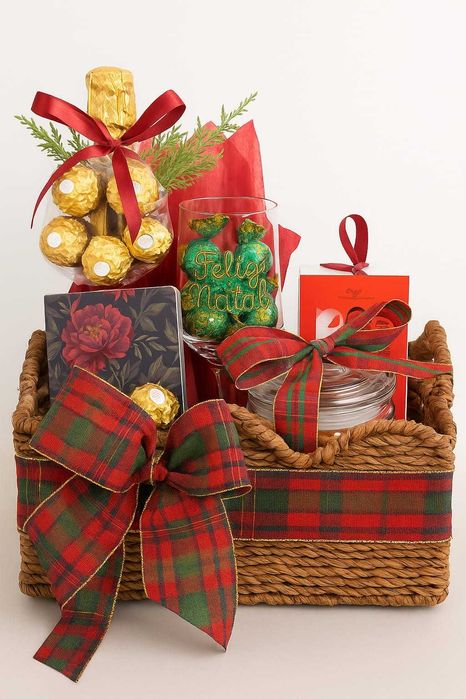Cabaz de Natal Elegante - Pronto a Oferecer
