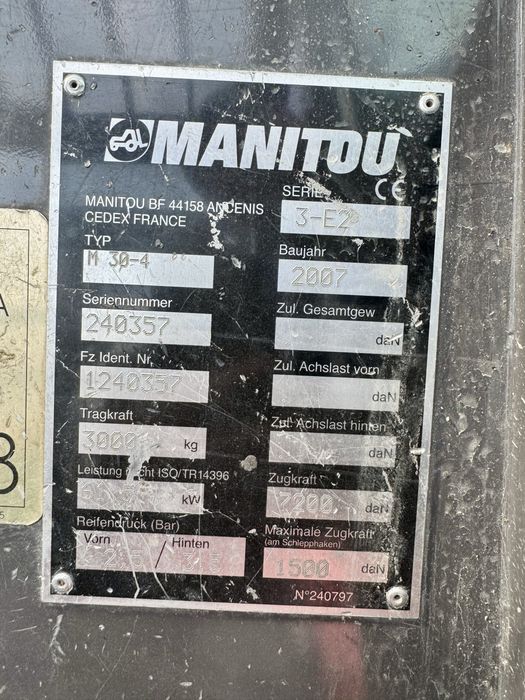 Навантажувач дизельний повнопривідний Manitou M30-4, 2007р. 3т., 5.5м.