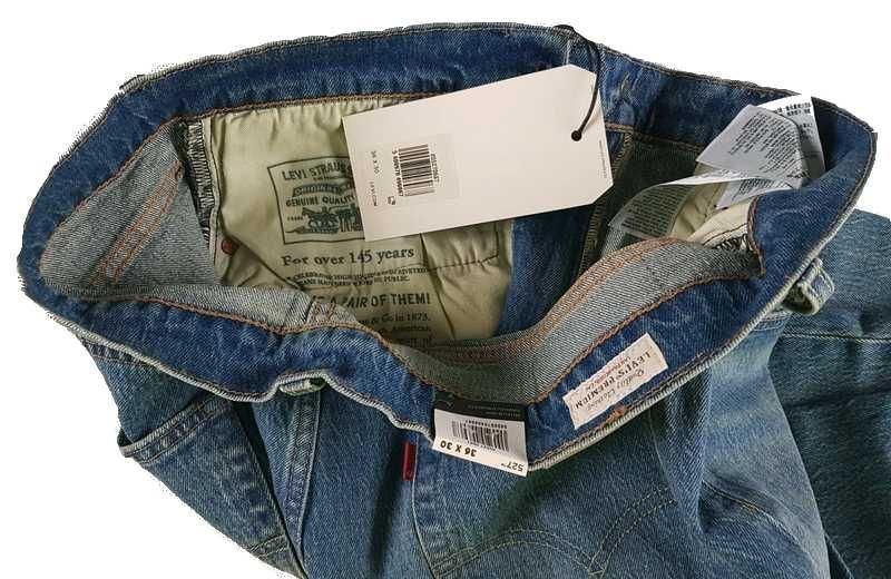 Męskie jeansy Levi's 527 Slim Bootcut nowe oryginalne Levisy - W36/L30