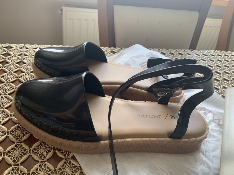 Espadryle Melissa - czarne 38/39 - NOWE