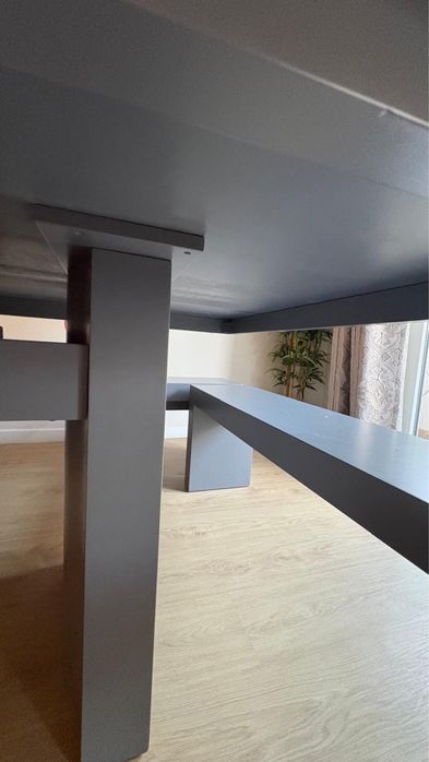 Conjunto Bancos e Mesa Silestone