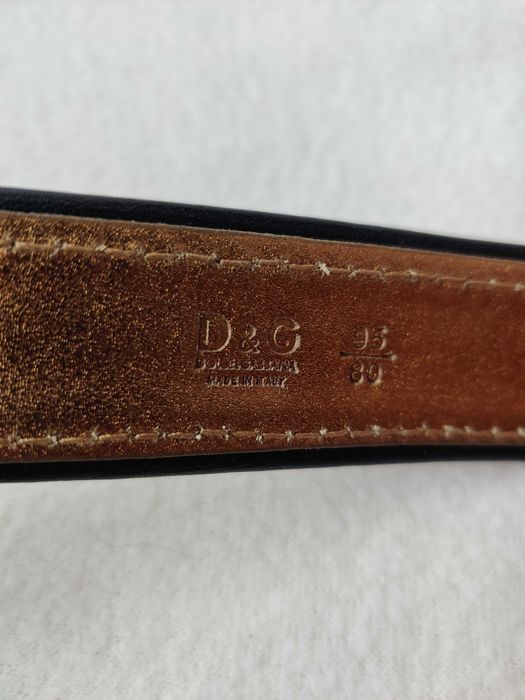 D&G pasek damski skórzany Dolce Gabbana do spodni jak nowy