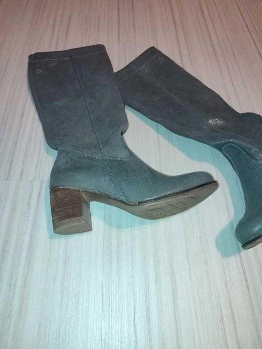 wsuwane kozaki na słupku Zapato- skóra naturalna  rozm. 37