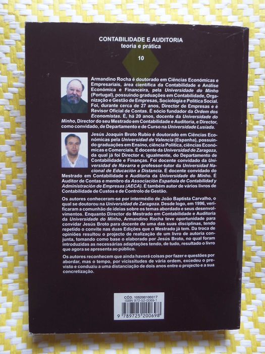 Princípios de Contabilidade Analítica
de Jesús Broto Rubio e A.Rocha