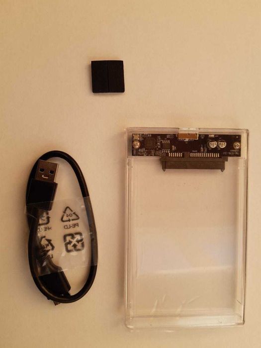 Кишеня зовнішня для HDD жорсткого диску ноутбуків прозора